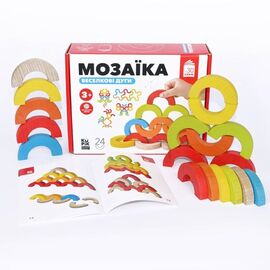 Деревянная мозаика - балансир "Радужные дуги" от бренда KuPik