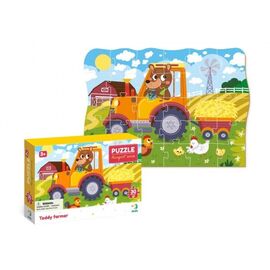 Пазл от бренда Dodo "Фермер Тедди" серия Транспорт, 30 элементов