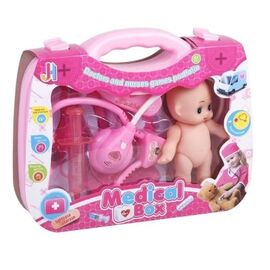 Набор доктора в розовом чемоданчике, со световыми и звуковыми эффектами