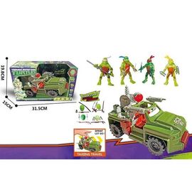 Игровой набор героев с машинкой "Черепашки Ниндзя"