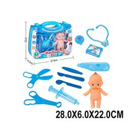 Набор доктора в голубом чемоданчике, со световыми и звуковыми эффектами