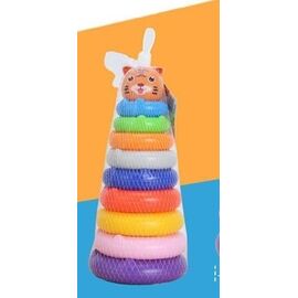 Пирамидка "Тигрёнок", 8 колец