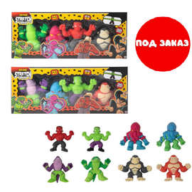 Набор из 4-х игрушек-антистресс «Stretcherz Stretch Squad»