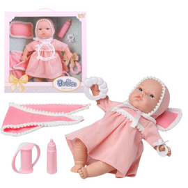 Пупс Бонни в розовом платье с аксессуарами