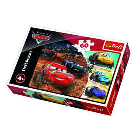 Пазл "Молния Маккуин и его друзья" от бренда Trefl, 60 элементов