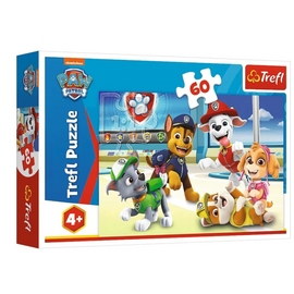 Пазл "В щенячьем мире" от бренда Trefl, 60 элементов