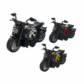1:14 Металлический мотоцикл со звуком и светом, в ассортименте