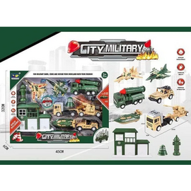 Детский набор спецтехники "Военная база"