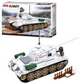 Конструктор от бренда Sluban “Танк T-34/85 из Битвы за Будапешт”, 518 элементов