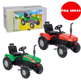 Трактор с педалями SUPER, 2 цвета от бренда Pilsan