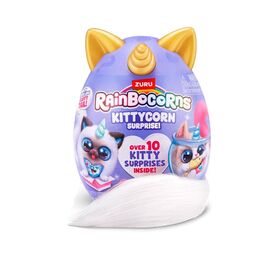 Яйцо-сюрприз с мягкой игрушкой Rainbocorns KittyCorn от бренда Zuru, 10 сюрпризов