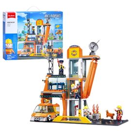Конструктор от бренда Sluban «Пожарная часть», 407 элементов