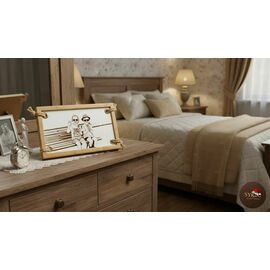 Памятная картина на натуральной коже – оригинальный подарок