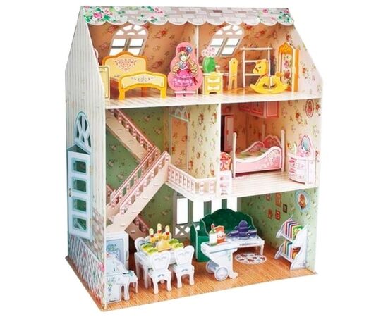 3D пазл “Кукольный домик мечты» от бренда CubicFun, 160 элементов