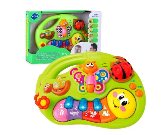 Игрушка пианино «Смайлик» с музыкой и светом от бренда Hola Toys Игрушка пианино «Смайлик» с музыкой и светом от бренда Hola Toys