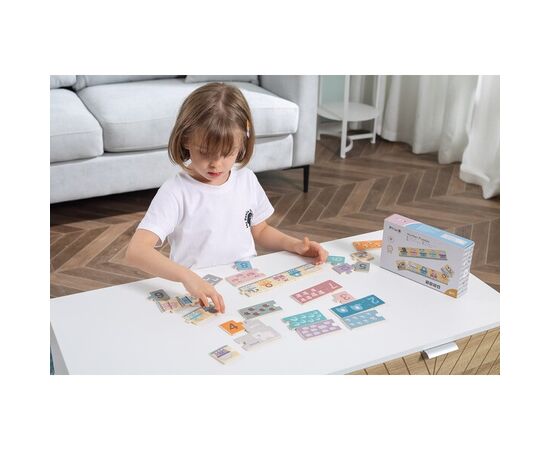 Деревянный пазл «Числа и зверята» от бренда PolarB, 20 деталей