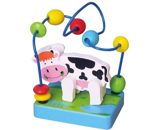 Деревянный пальчиковый лабиринт «Коровка» от бренда Viga Toys