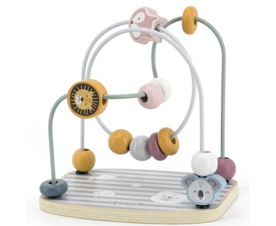 Деревянный пальчиковый лабиринт "Бусины" от бренда PolarB Деревянный пальчиковый лабиринт "Бусины" от бренда PolarB