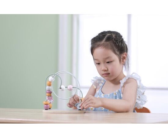 Деревянный пальчиковый лабиринт "Бусины" от бренда PolarB Деревянный пальчиковый лабиринт "Бусины" от бренда PolarB