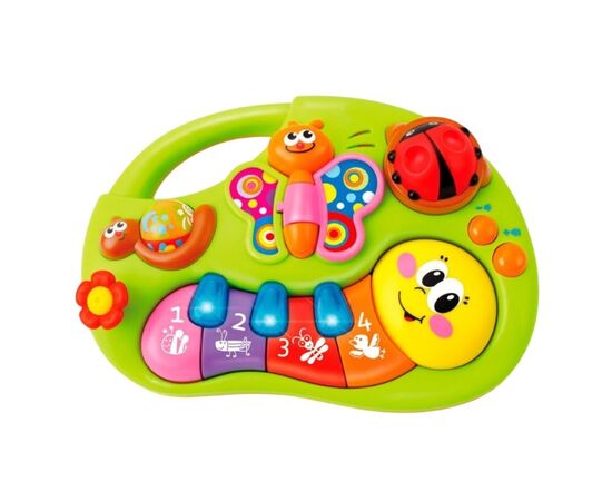 Игрушка пианино «Смайлик» с музыкой и светом от бренда Hola Toys Игрушка пианино «Смайлик» с музыкой и светом от бренда Hola Toys