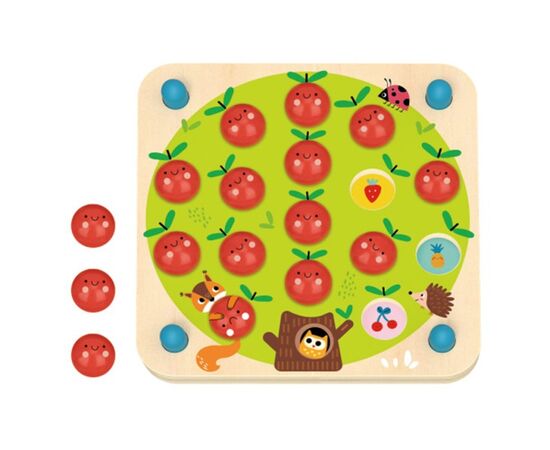 Деревянная настольная игра «Мемори яблоко» от бренда Tooky Toy