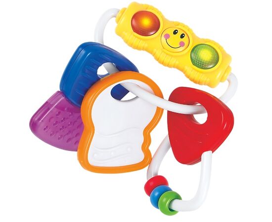 Погремушка прорезыватель «Ключики» со светом от бренда Hola Toys