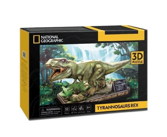3D пазл “Тиранозавр Рекс” от бренда CubicFun, 52 элемента 3D пазл “Тиранозавр Рекс” от бренда CubicFun, 52 элемента
