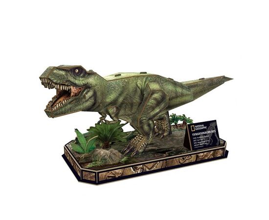 3D пазл “Тиранозавр Рекс” от бренда CubicFun, 52 элемента 3D пазл “Тиранозавр Рекс” от бренда CubicFun, 52 элемента