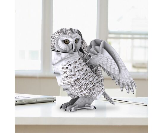 3D пазл “Снежная Сова” от бренда CubicFun, 32 элемента