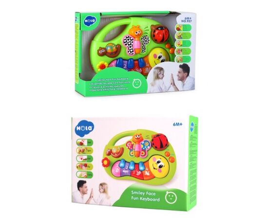Игрушка пианино «Смайлик» с музыкой и светом от бренда Hola Toys Игрушка пианино «Смайлик» с музыкой и светом от бренда Hola Toys