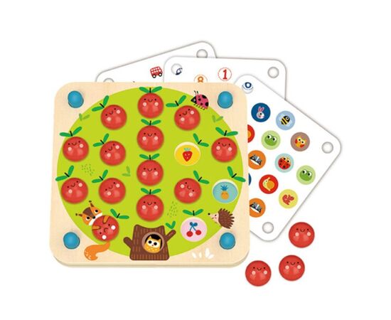Деревянная настольная игра «Мемори яблоко» от бренда Tooky Toy
