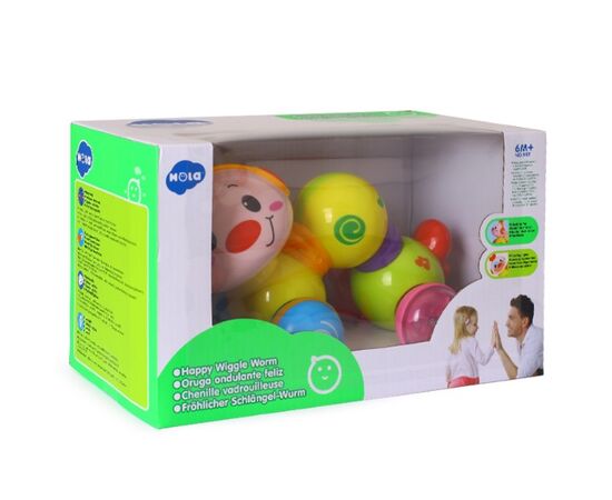 Интерактивная игрушка «Веселая гусеница» от бренда Hola Toys Интерактивная игрушка «Веселая гусеница» от бренда Hola Toys