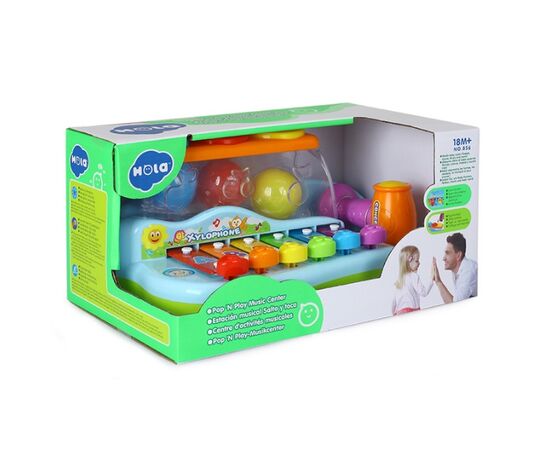 Музыкальная игрушка «Ксилофон с шариками Pop ‘N Play» от бренда Hola Toys Музыкальная игрушка «Ксилофон с шариками Pop ‘N Play» от бренда Hola Toys
