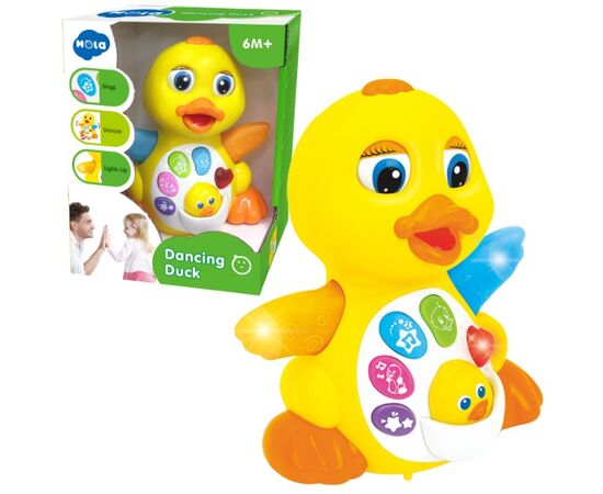 Интерактивная игрушка «Танцующая утка» с музыкой и светом от бренда Hola Toys