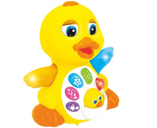 Интерактивная игрушка «Танцующая утка» с музыкой и светом от бренда Hola Toys