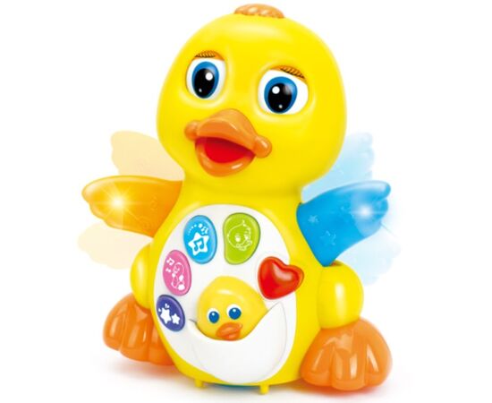 Интерактивная игрушка «Танцующая утка» с музыкой и светом от бренда Hola Toys