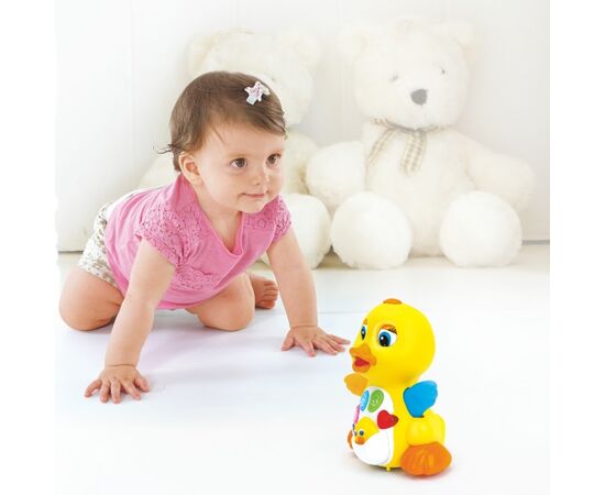 Интерактивная игрушка «Танцующая утка» с музыкой и светом от бренда Hola Toys