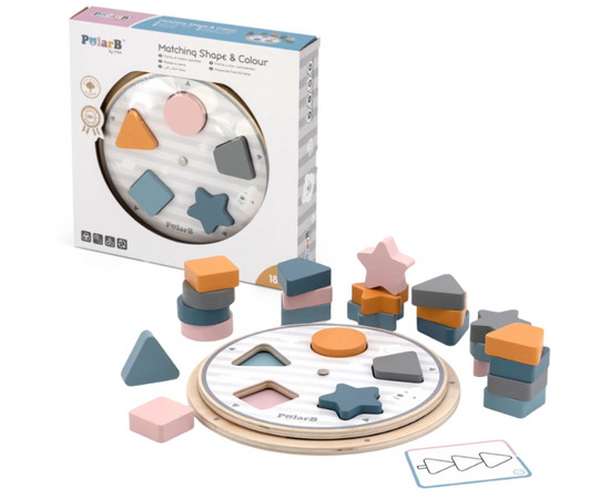 Деревянная игра-сортер «Фигуры» от бренда PolarB