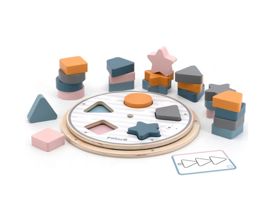 Деревянная игра-сортер «Фигуры» от бренда PolarB