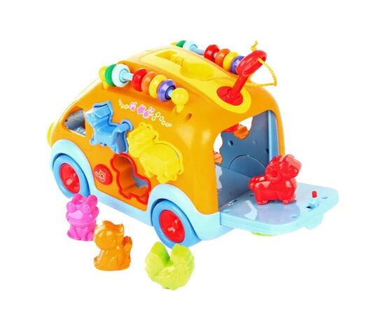 Игрушка сортер «Весёлый автобус» со светом и звуком от бренда Hola Toys