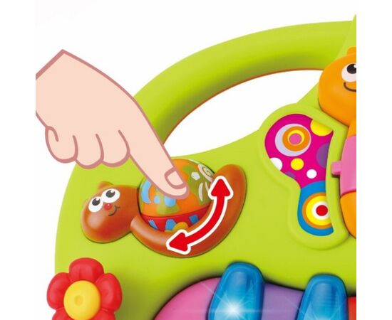 Игрушка пианино «Смайлик» с музыкой и светом от бренда Hola Toys Игрушка пианино «Смайлик» с музыкой и светом от бренда Hola Toys