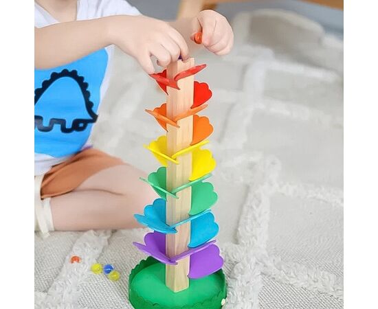 Деревянная вращающаяся башня от бренда Tooky Toy