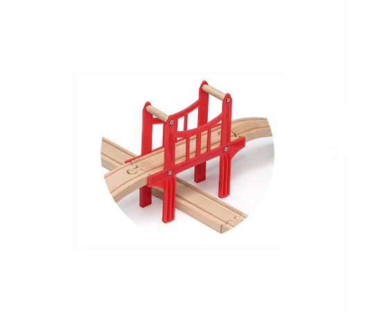 Деревянная железная дорога с поездом и аксессуарами от бренда Viga Toys, 39 элементов