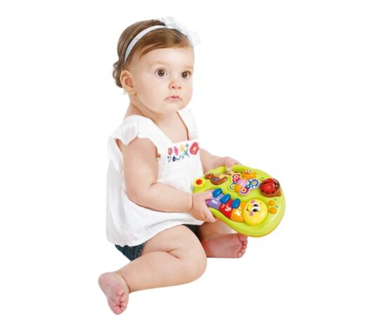 Игрушка пианино «Смайлик» с музыкой и светом от бренда Hola Toys Игрушка пианино «Смайлик» с музыкой и светом от бренда Hola Toys