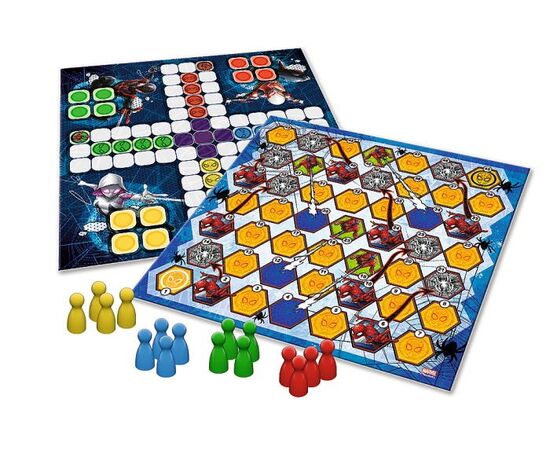 Настольная игра 2 в 1 от бренда Trefl "Лудо. Человек-паук"