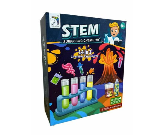 Набор для экспериментов от бренда Essa Toys "Удивительная химия" 14 в 1
