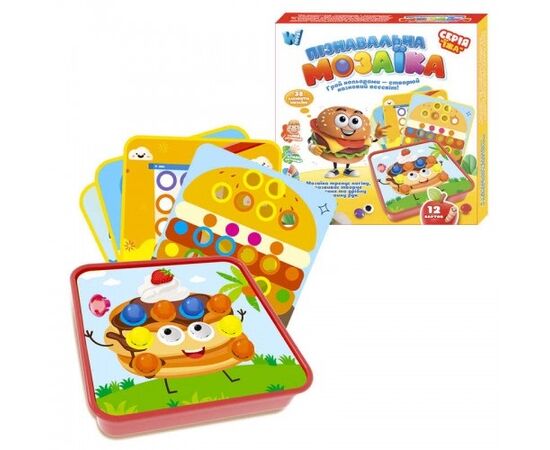 Познавательная мозаика "Еда" от бренда WToys