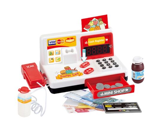 Кассовый аппарат от бренда Essa Toys, со звуковыми и световыми эффектами Кассовый аппарат от бренда Essa Toys, со звуковыми и световыми эффектами