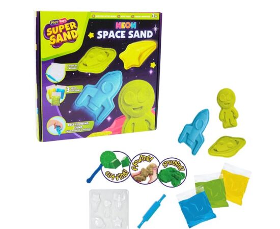 Кинетический набор "Неоновый космический песок" от бренда Play-Toys
