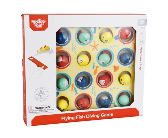 Деревянная игра «Скачки рыбки» от бренда Tooky Toy